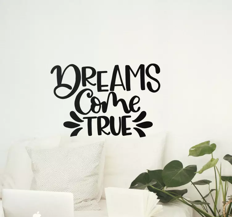 Quote wall sticker inspirational quote design - TenStickers