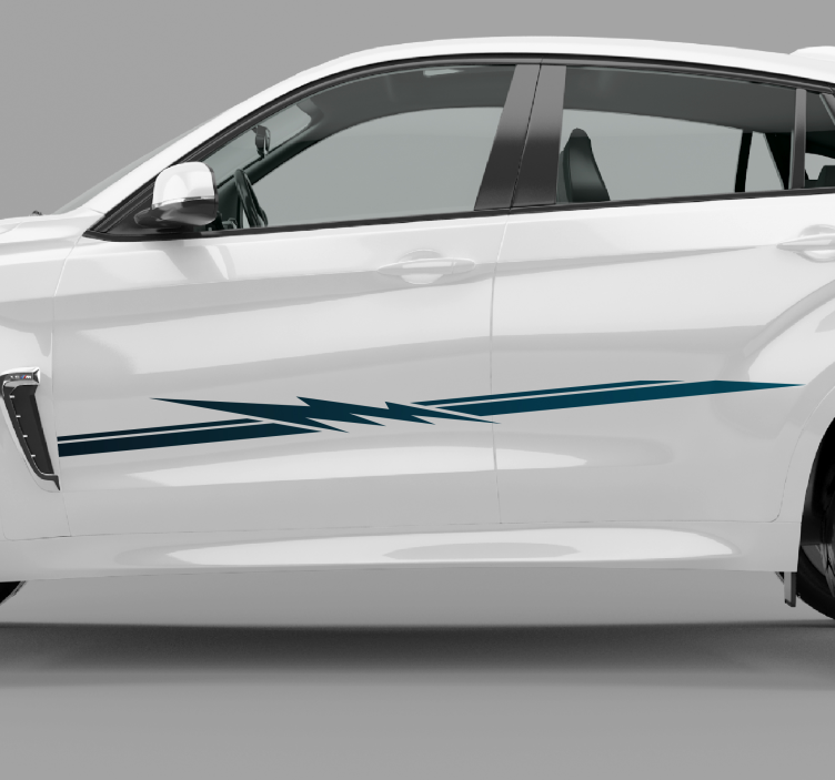 Race stripe large car sticker - TenStickers