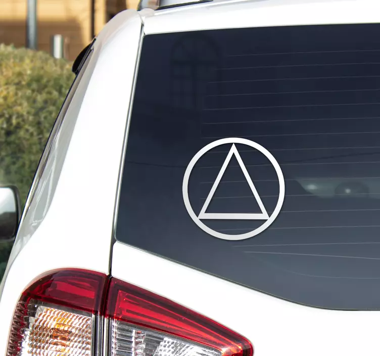 Recovery AA symbol car sticker - TenStickers