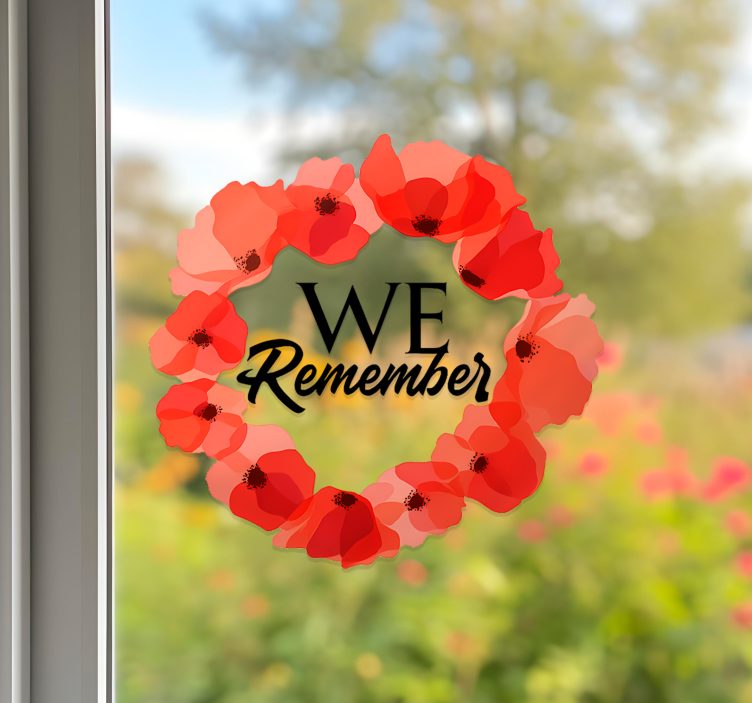 Remembrance Day Crown wall sticker - TenStickers