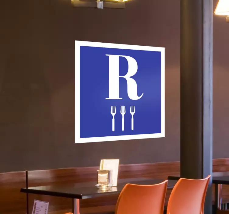 Restaurant Forks Sticker - TenStickers