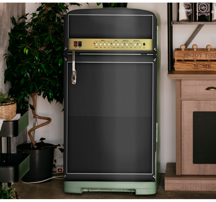 Rock guitar amplifier fridge vinyl wrap - TenStickers