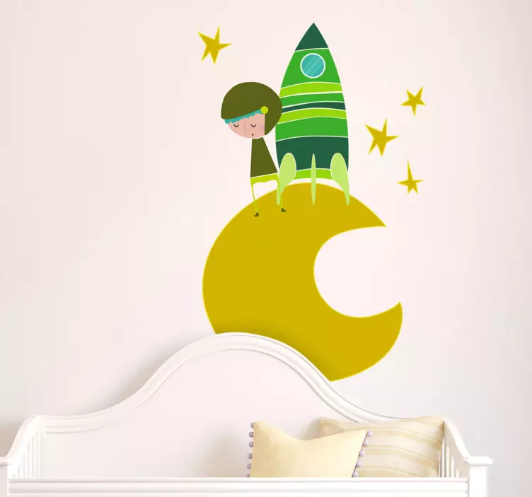 Rocket Boy Adventure wall sticker for kids - TenStickers