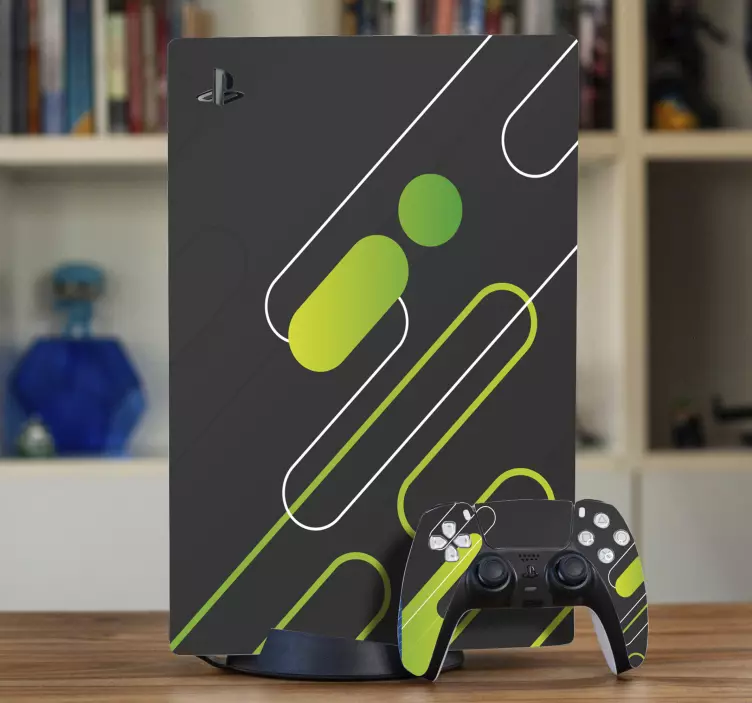 Green and black  PlayStation sticker - TenStickers