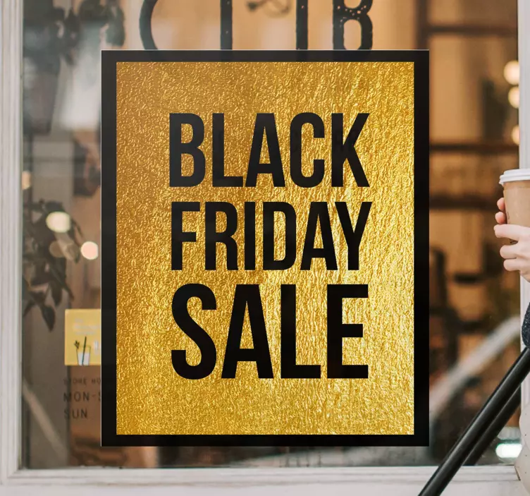 Sale Announcement Black Friday sticker - TenStickers