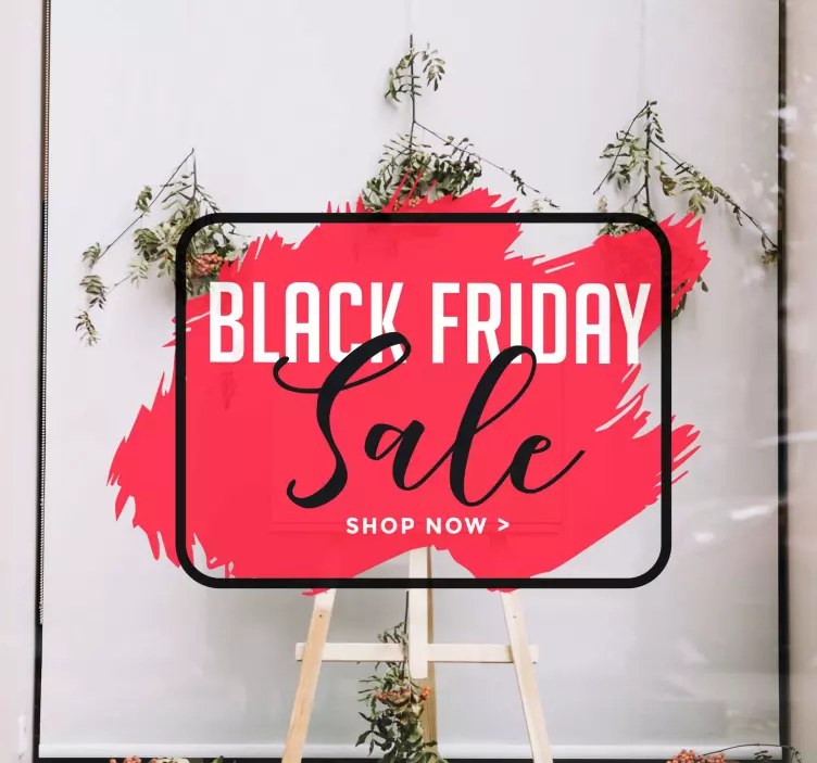 Sale Promotion Sign Black Friday sticker - TenStickers