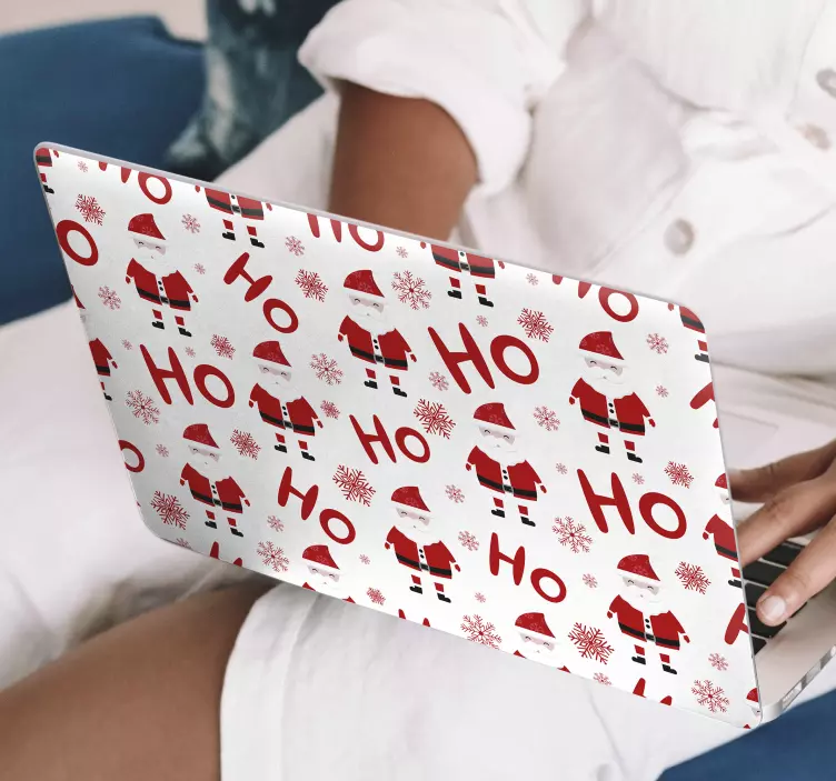 Santa Claus Pattern laptop skin - TenStickers