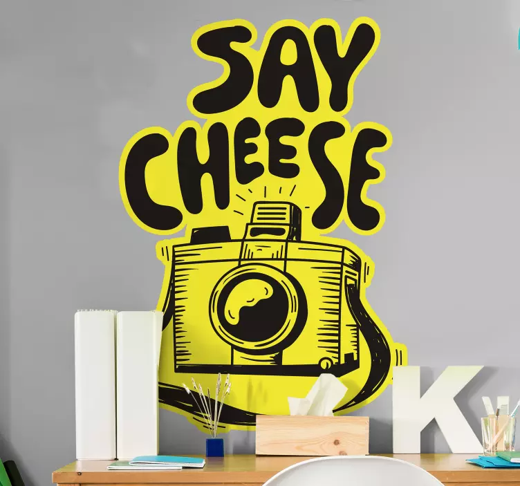 SAY CHEESE object sticker - TenStickers
