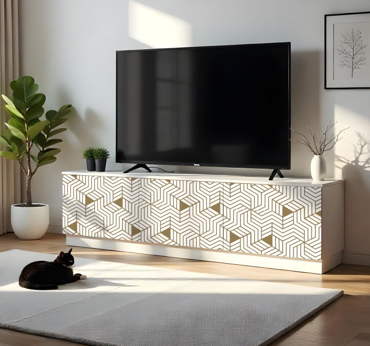 scandinavian 3d cubes furniture sticker - TenStickers