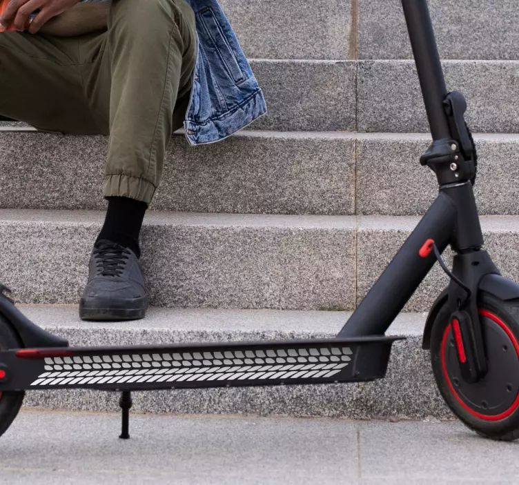 Scooter tire tracks sticker - TenStickers