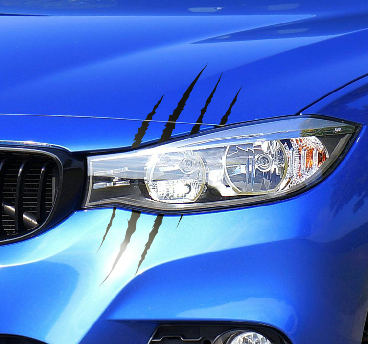 Scratches car sticker set for headlights  - TenStickers