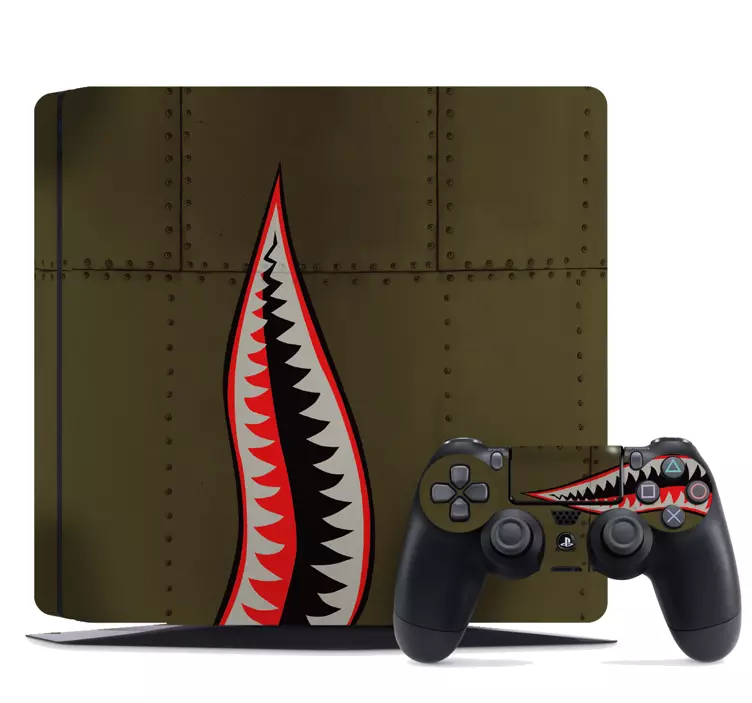 Shark teeth on cushion texture ps4 skin - TenStickers
