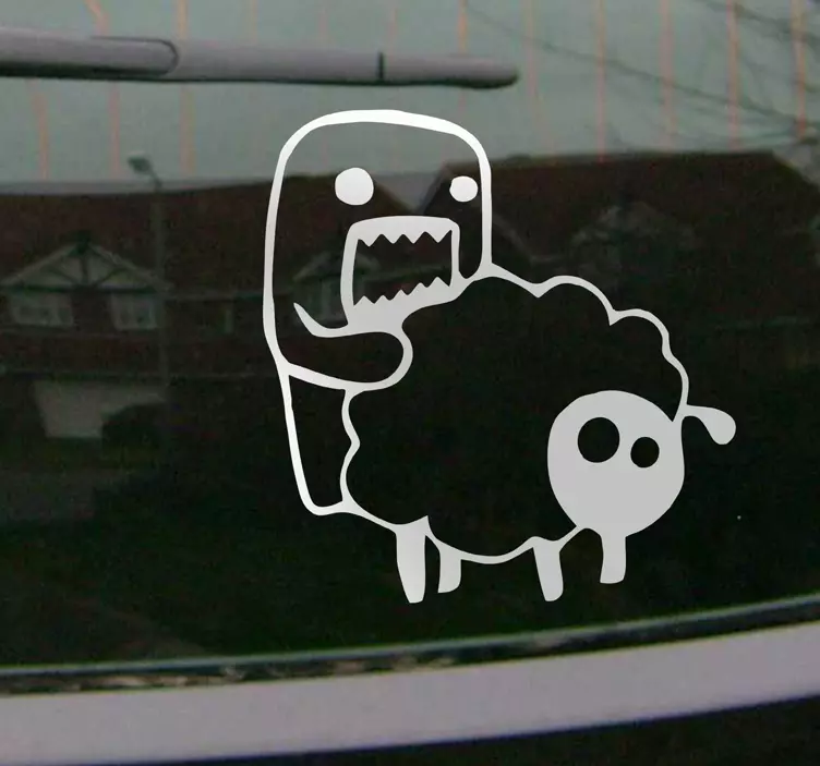 Sheep and Monster Wall Sticker - TenStickers