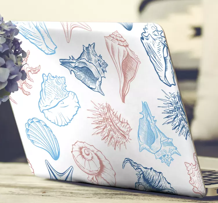 Shell Collection Print laptop skin - TenStickers