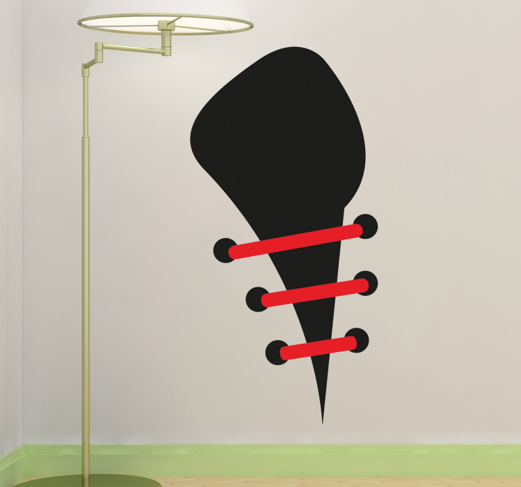 Shoe Lace Effect Sticker - TenStickers