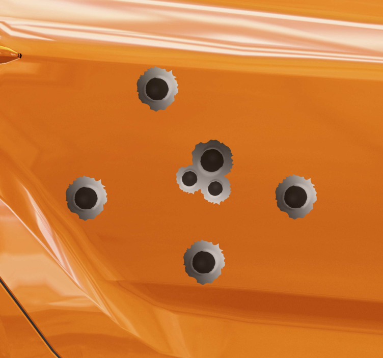 Shooting effect car sticker - TenStickers