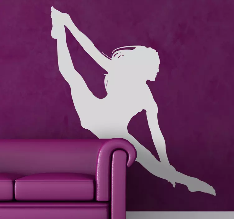 Silhouette Acrobat Wall Sticker for Bedroom - TenStickers