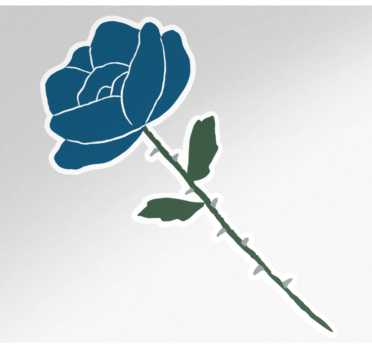 Single little flowers bike sticker - TenStickers