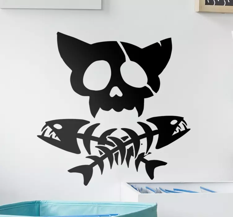Skull And Fishbones wall sticker - TenStickers