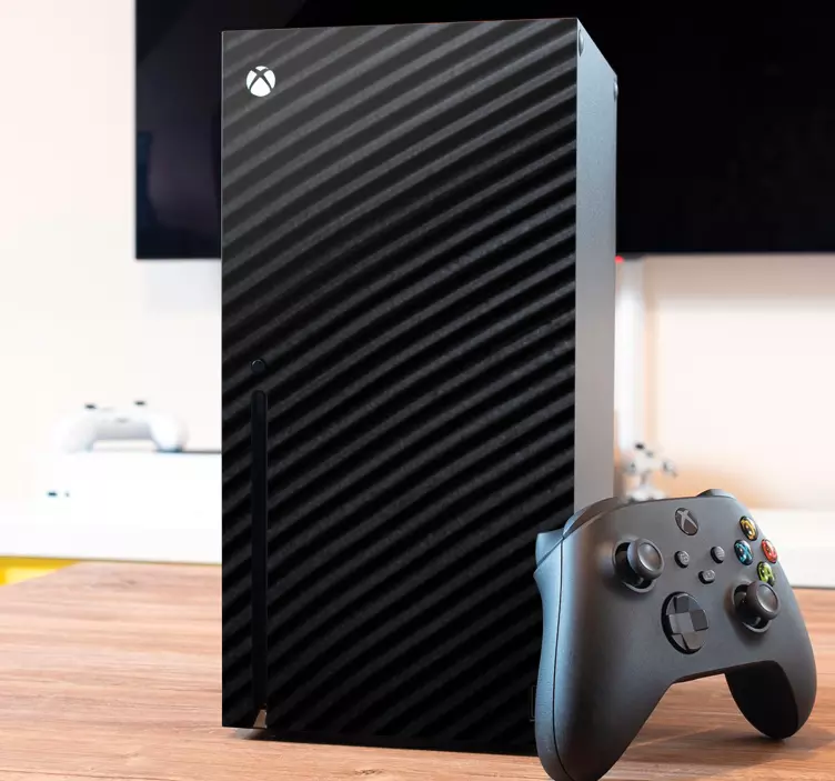 Sleek black cover xbox skin - TenStickers