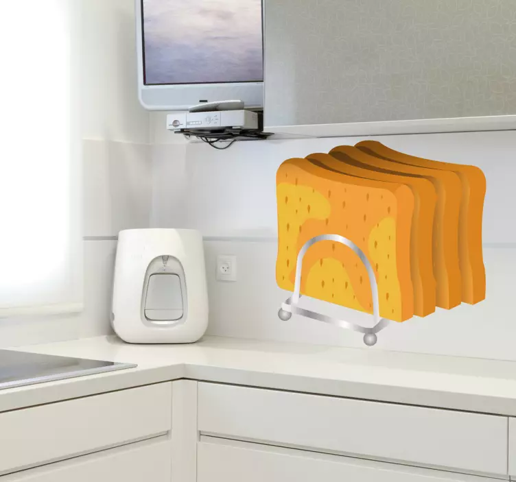 Slice Toasted Bread Wall Decal - TenStickers