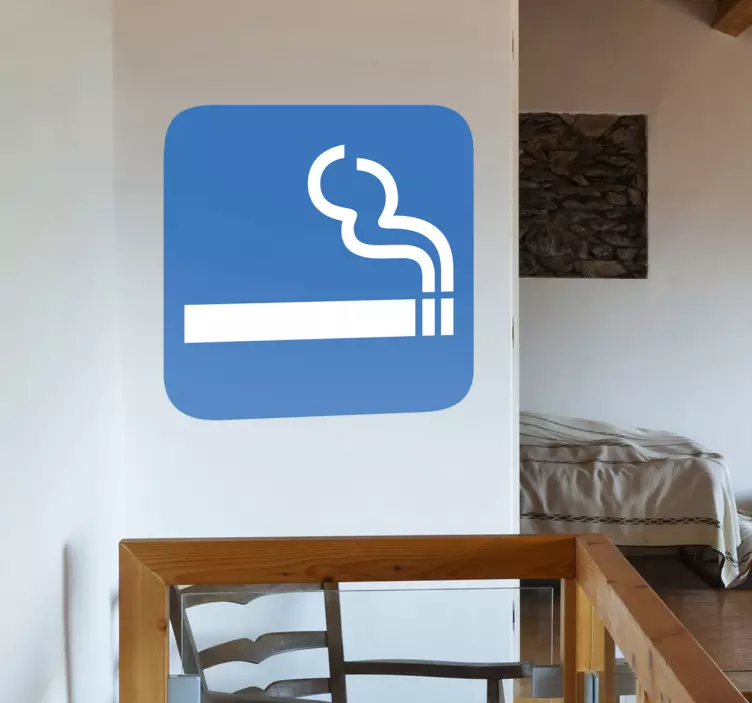 Smoking Allowed Sign Sticker - TenStickers