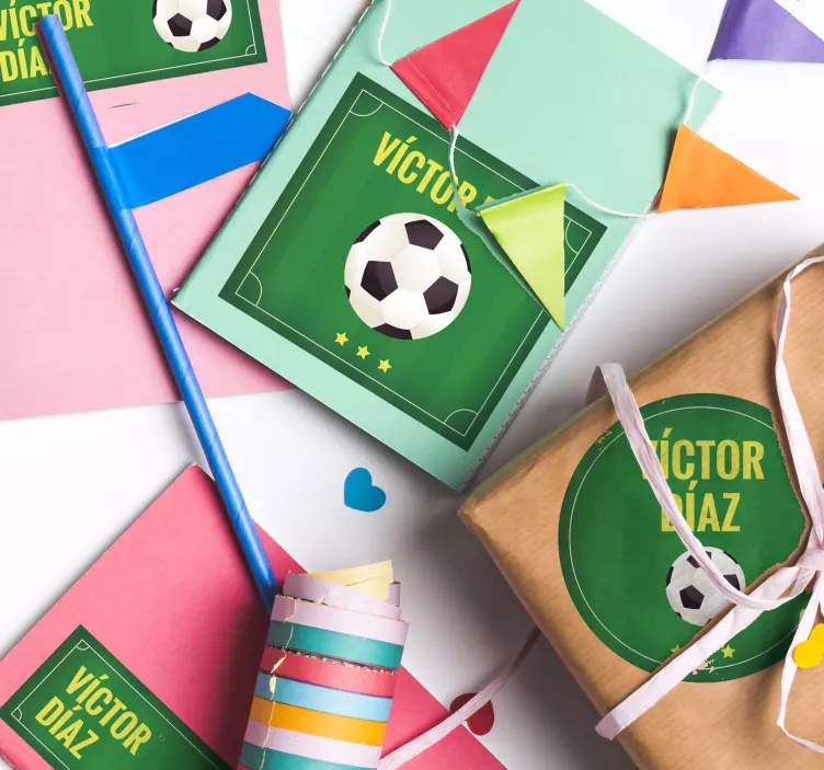 Soccer-Themed Celebration football sticker - TenStickers