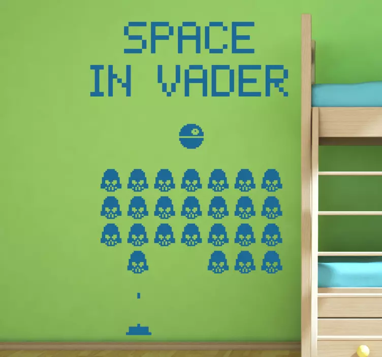Space In Vaders Wall Sticker - TenStickers