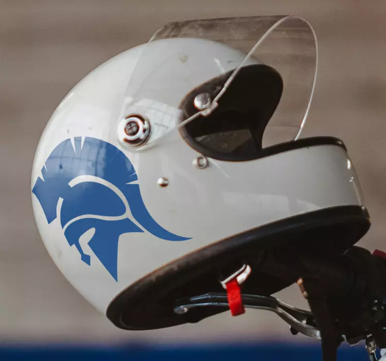 Spartan helmet motorcycle decal - TenStickers