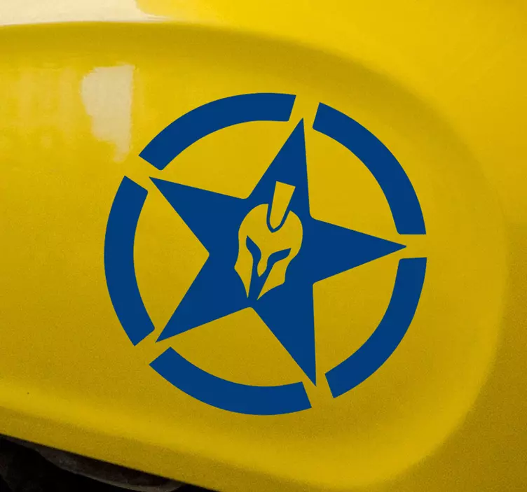 Spartan star Motorcycle Decal - TenStickers