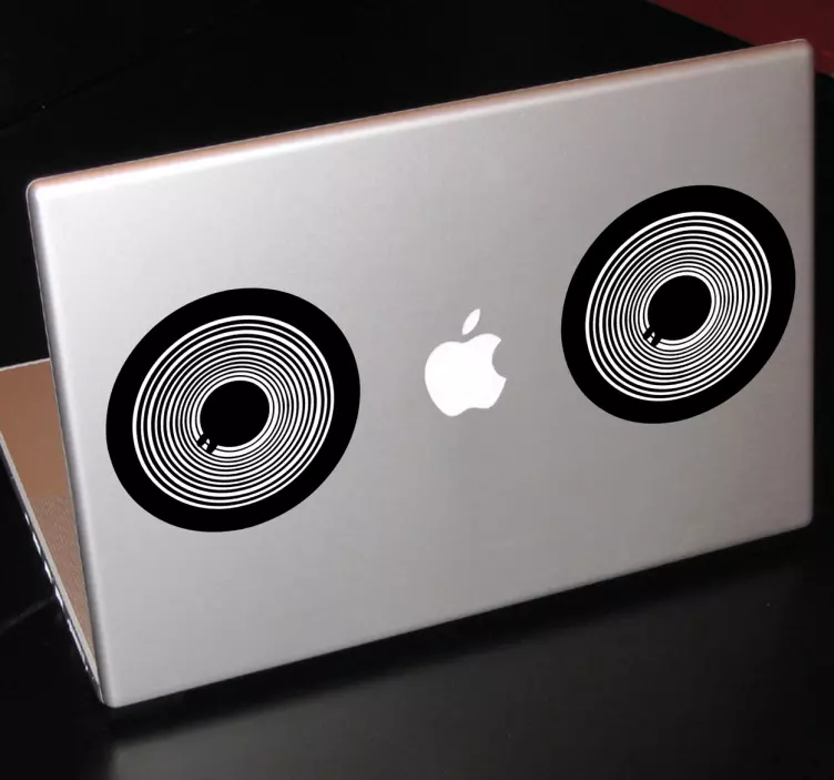 Musical speakers Macbook sticker decoration dj sticker - TenStickers