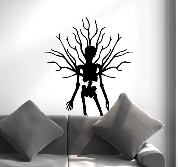 Spooky Skeleton Figure wall sticker for kids - TenStickers