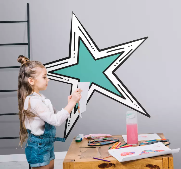 Star Shape Element Location sticker - TenStickers
