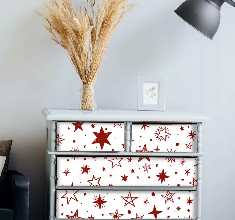 Starry Pattern Overlay furniture sticker - TenStickers