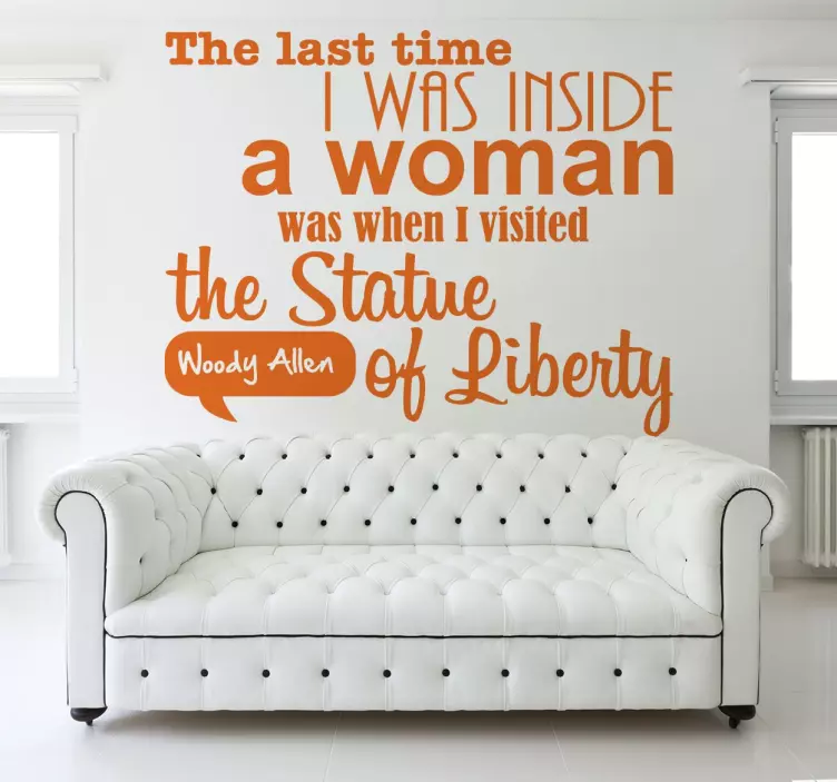 Statue of Liberty Humor quote wall sticker - TenStickers