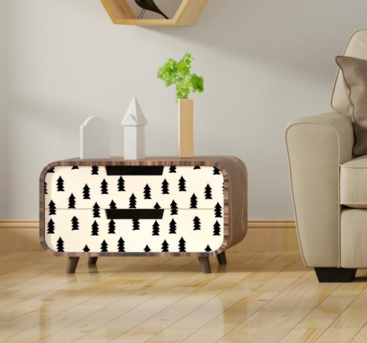 Sticker for furniture trees pattern - TenStickers