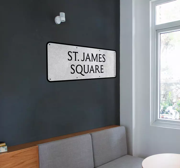 Street sign custom sticker - TenStickers