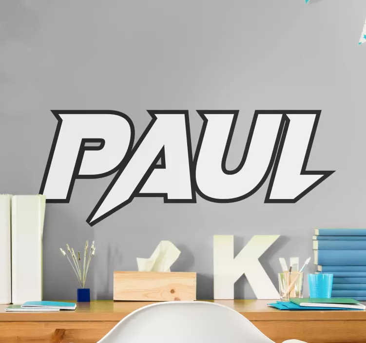 Striking custom name teenage wall decals - TenStickers