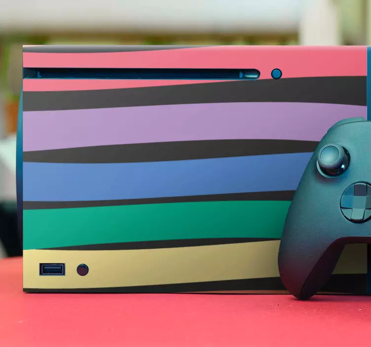 Striped colorful cover xbox skin - TenStickers