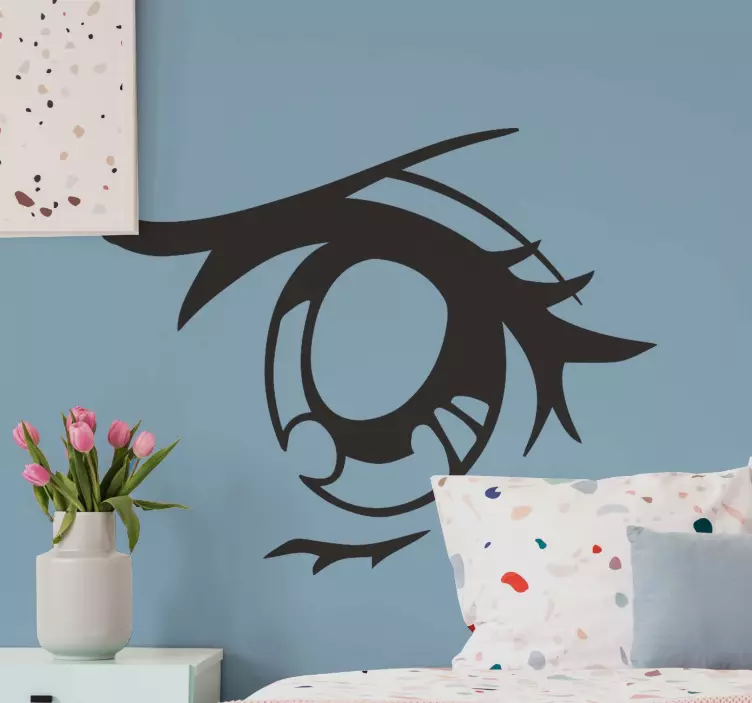 Stylized Eye Expression wall sticker - TenStickers