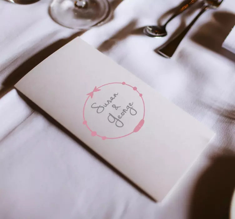 Susan and George Celebration wedding sticker - TenStickers