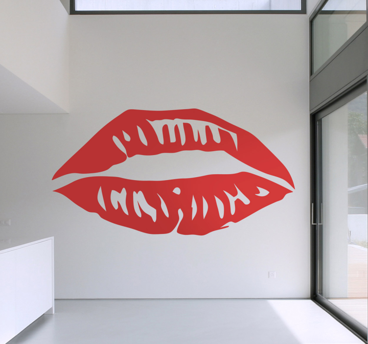 Synthesized Lips Decorative Sticker - TenStickers