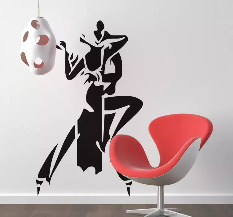 Tango Dancers Sticker - TenStickers