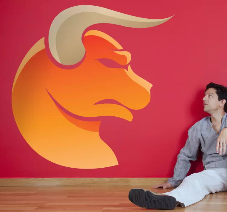 Taurus Zodiac Sign Wall Sticker - TenStickers