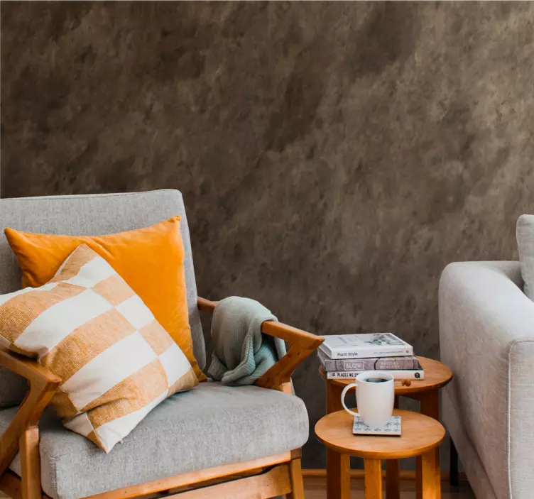 Textured neutral surface living room wall sticker - TenStickers