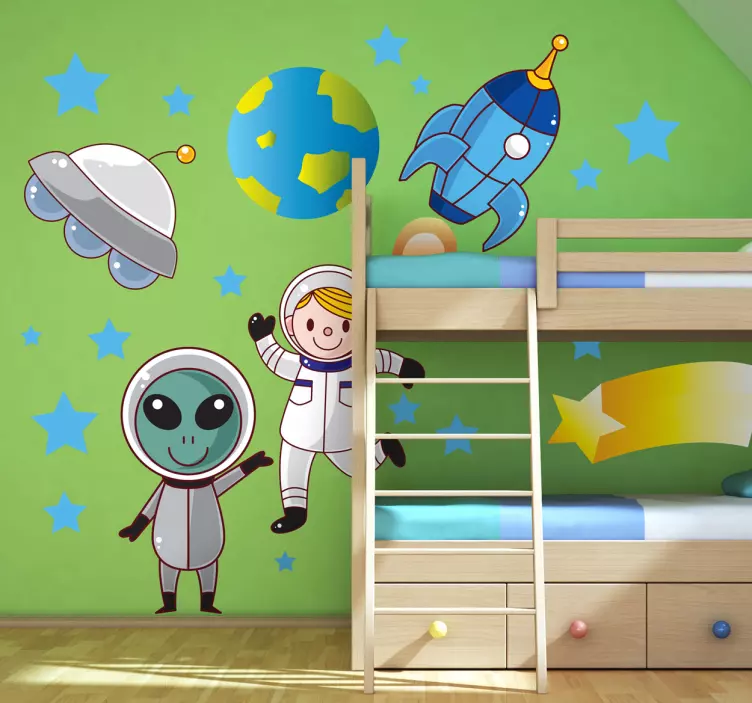 The Space Explorers Wall Stickers - TenStickers