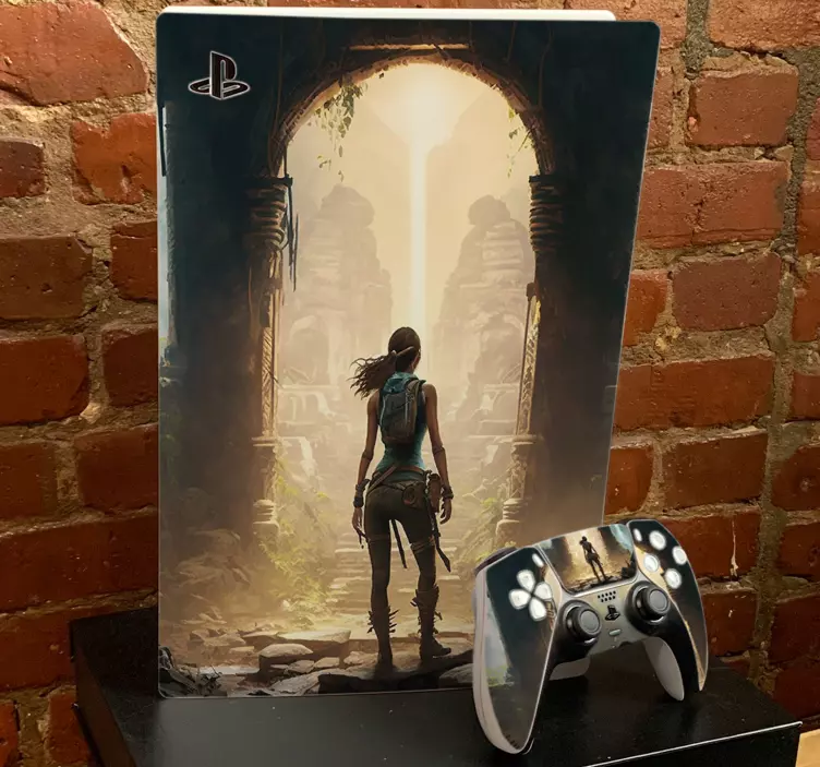 Tomb Explorer Video Game PS5 sticker - TenStickers