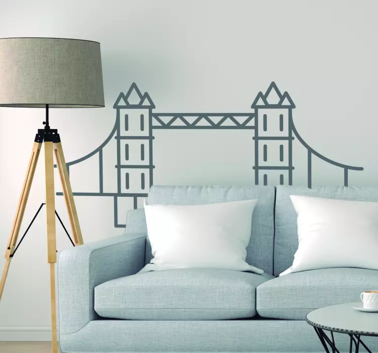 Tower Bridge Living Room Wall Decor - TenStickers