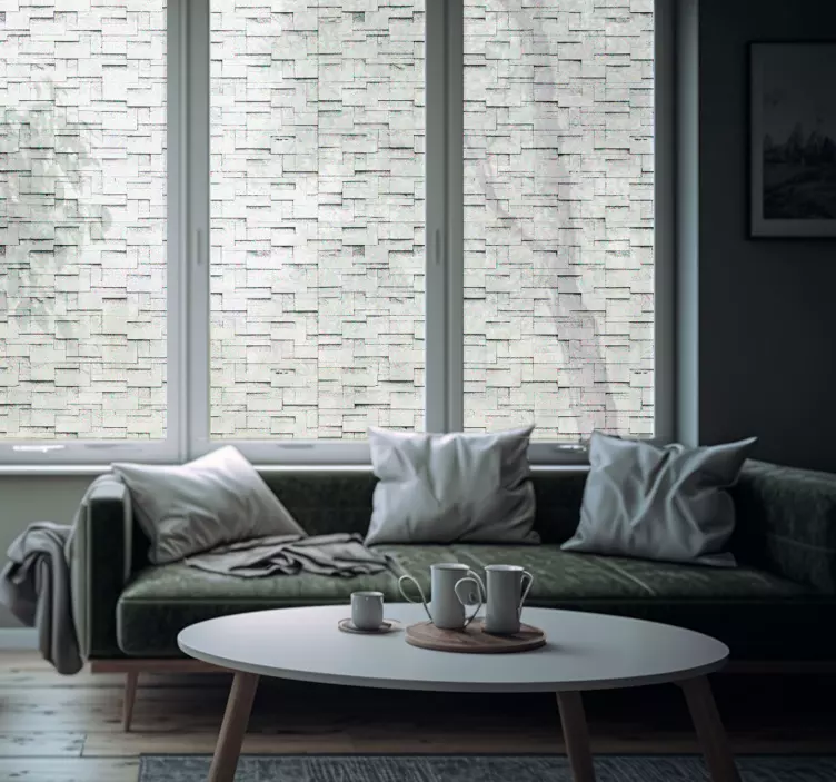 Translucent Geometric Pattern Window Sticker - TenStickers