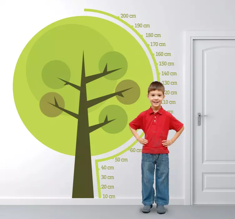 Tree Height Chart Wall Sticker - TenStickers